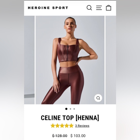 Heroine Sport Celine Top Henna - Picture 4 of 6
